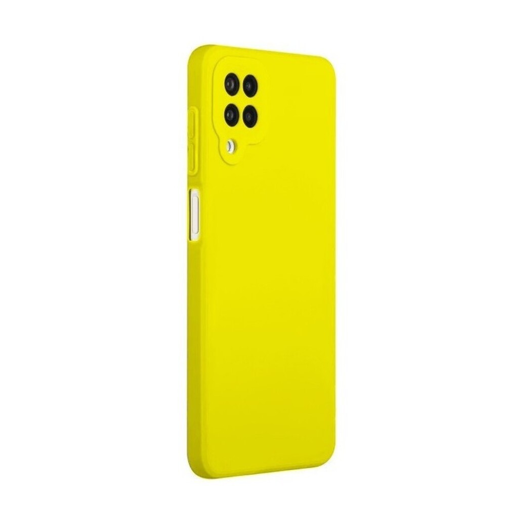 Forcell Samsung Galaxy A42 Soft Touch Θήκη Σιλικόνης - Yellow