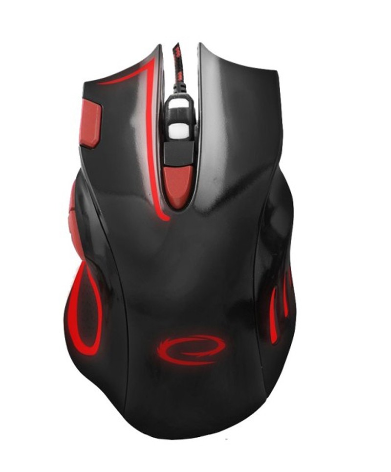 Esperanza Ενσύρματο Οπτικό Ποντίκι 7D Gaming USB MX401 Hawk EGM401KR Black - Red (5901299925416)
