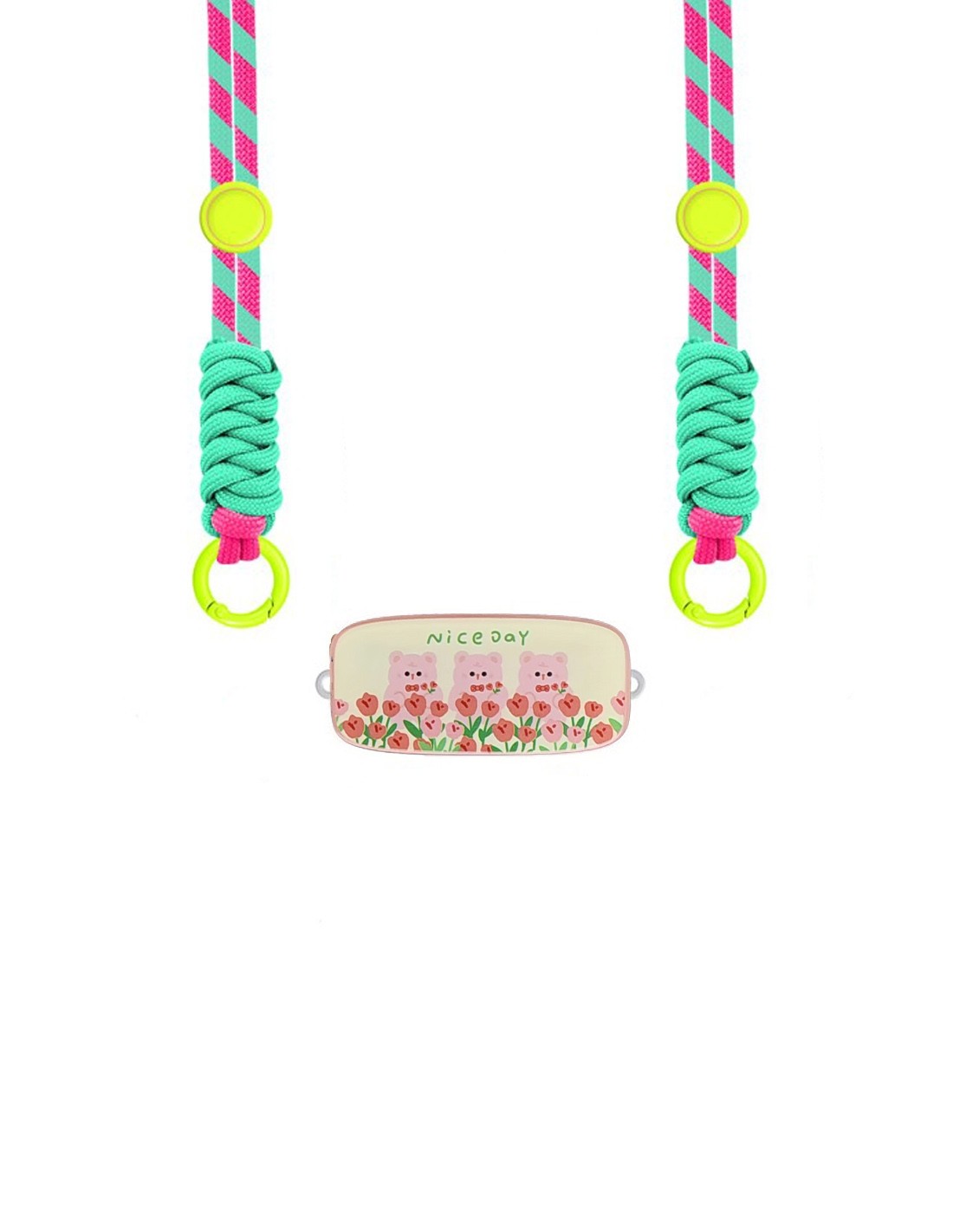 Λουράκι Λαιμού Universal Θήκης Smartphone Neck Strap With Back Clip Nice Day