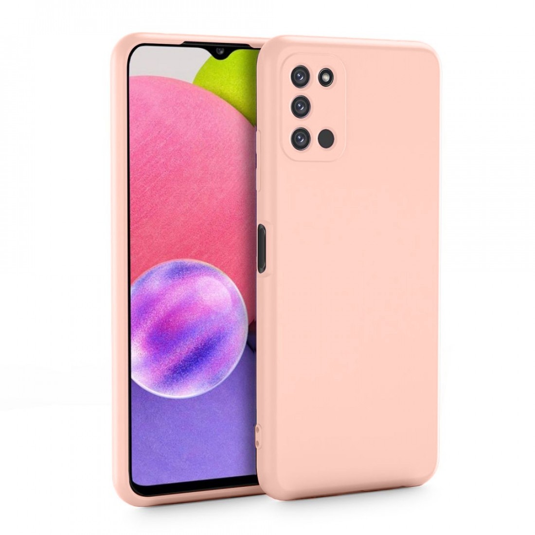 Samsung Galaxy A03s Θήκη Σιλικόνης Καφέ Soft Touch Silicone Rubber Soft Case Brown
