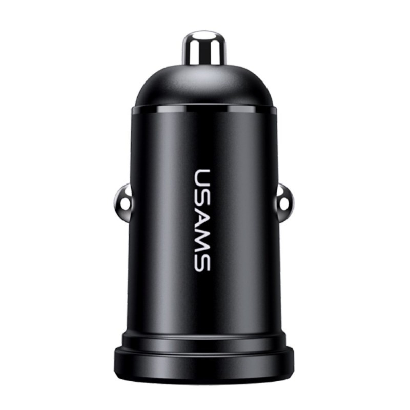 Φορτιστής Αυτοκινήτου USAMS C14 1x Type-C 3A 18W Μεταλλικός Γκρι