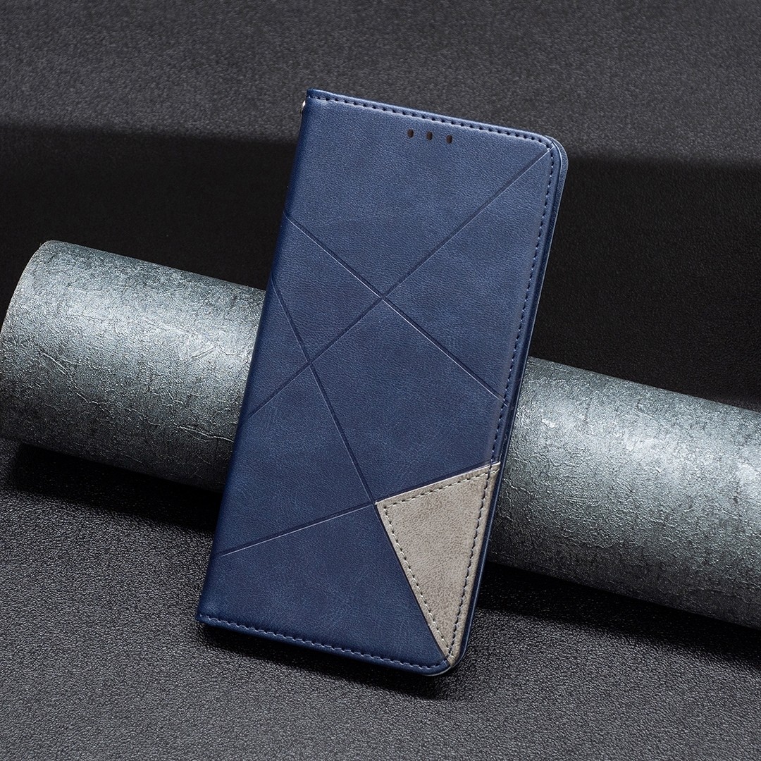 Xiaomi Redmi Note 13 Pro Plus 5G Θήκη Βιβλίο Μπλε Magnetic Buckle Rhombus Texture Phone Case Blue