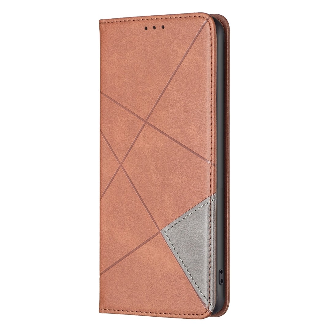 Xiaomi Redmi Note 13 Pro Plus 5G Θήκη Βιβλίο Καφέ Magnetic Buckle Rhombus Texture Phone Case Brown