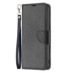 Xiaomi Redmi Note 13 Pro 5G / Poco X6 5G Θήκη Βιβλίο Μαύρο Litchi Texture Pure Color Phone Case Black
