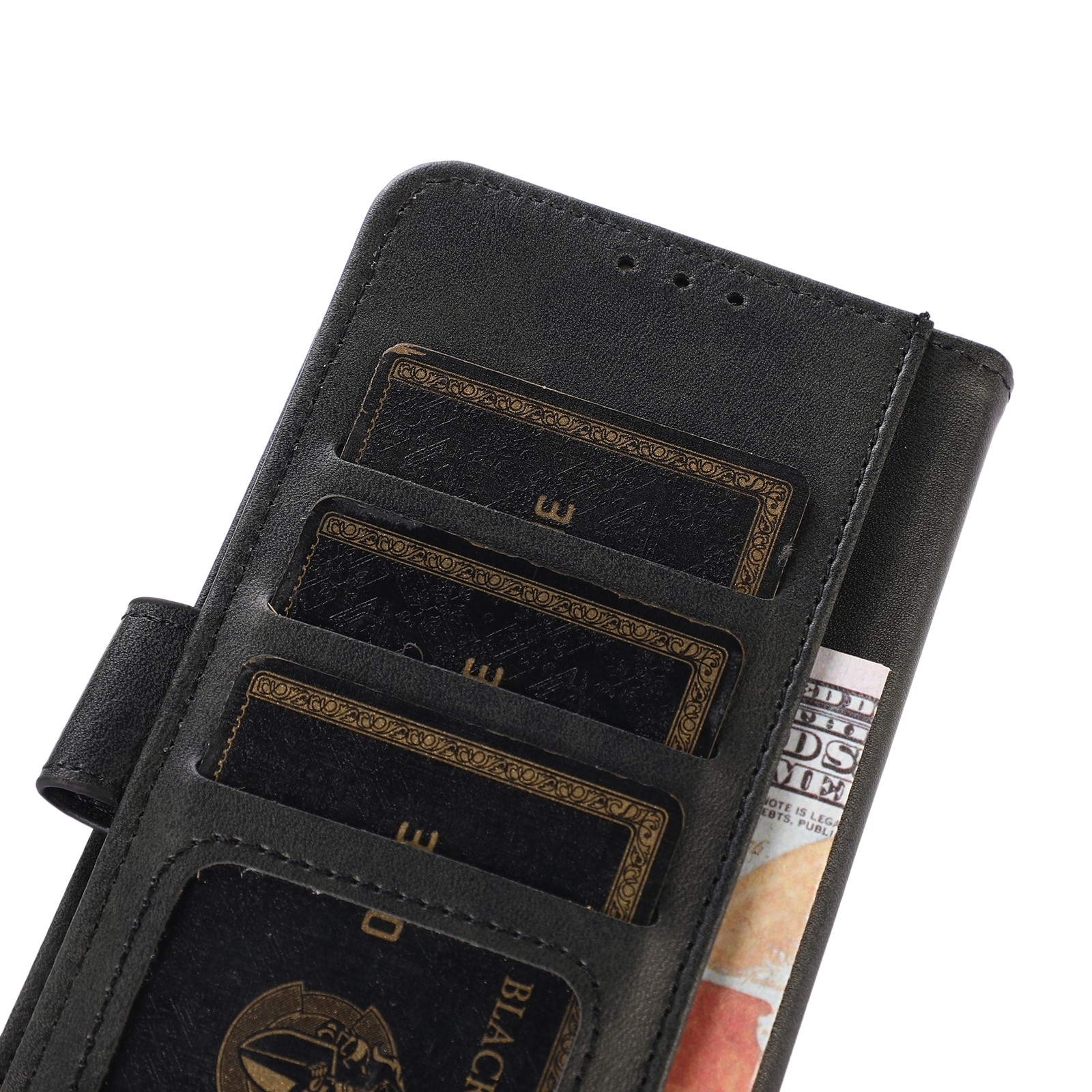 Xiaomi Redmi Note 13 Pro 5G / Poco X6 5G Θήκη Βιβλίο Μαύρο Cow Texture Phone Case Black