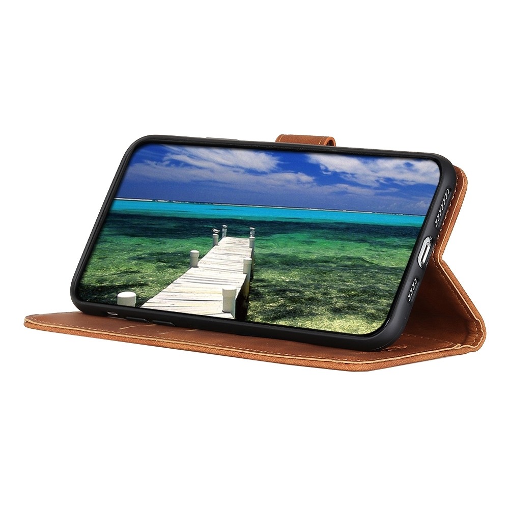 Xiaomi Poco X6 Pro 5G Θήκη Βιβλίο Καφέ KHAZNEH Retro Texture Flip Phone Case Brown