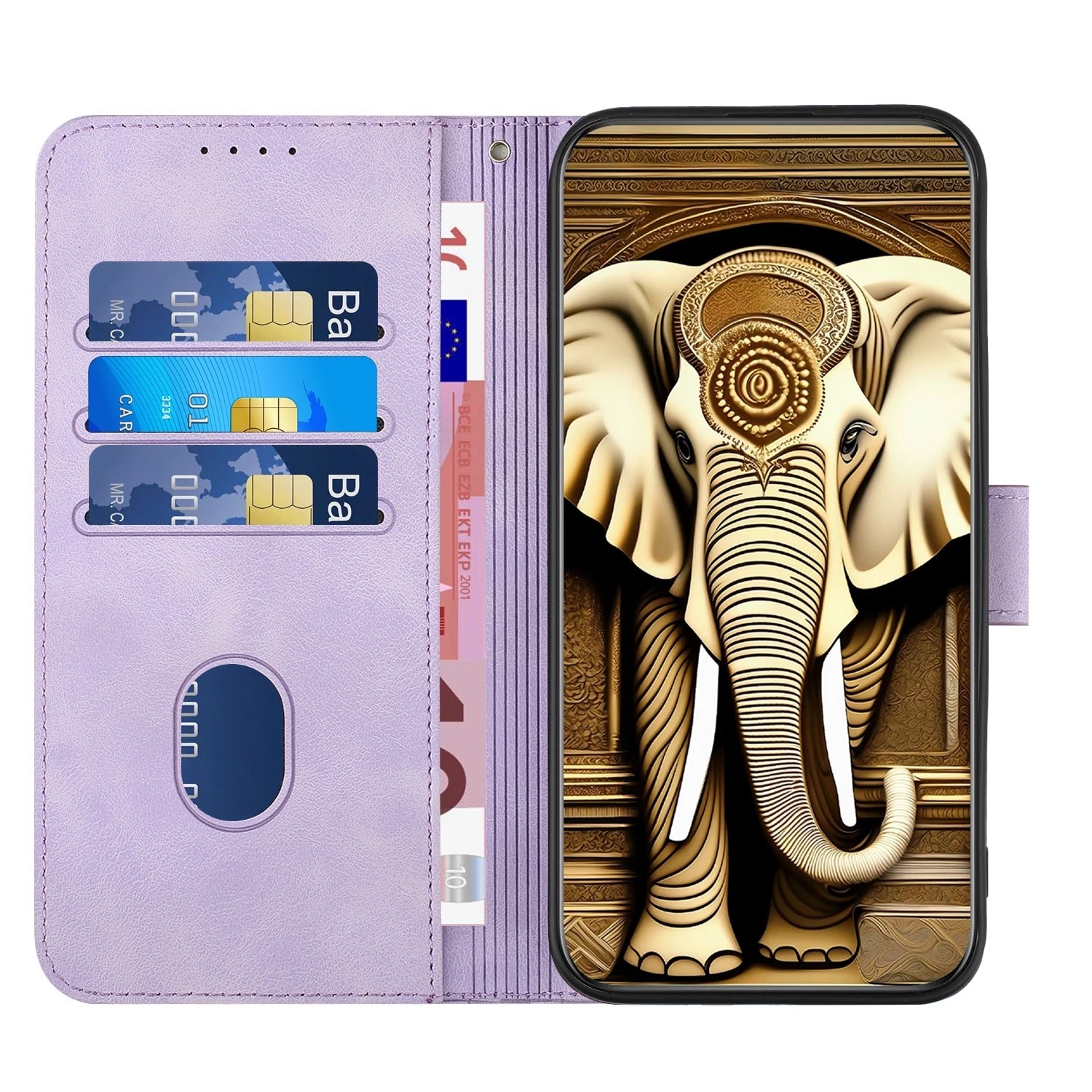 Xiaomi Redmi Note 13 Pro Plus 5G Θήκη Βιβλίο Μωβ YX0060 Elephant Head Embossed Case with Lanyard Purple