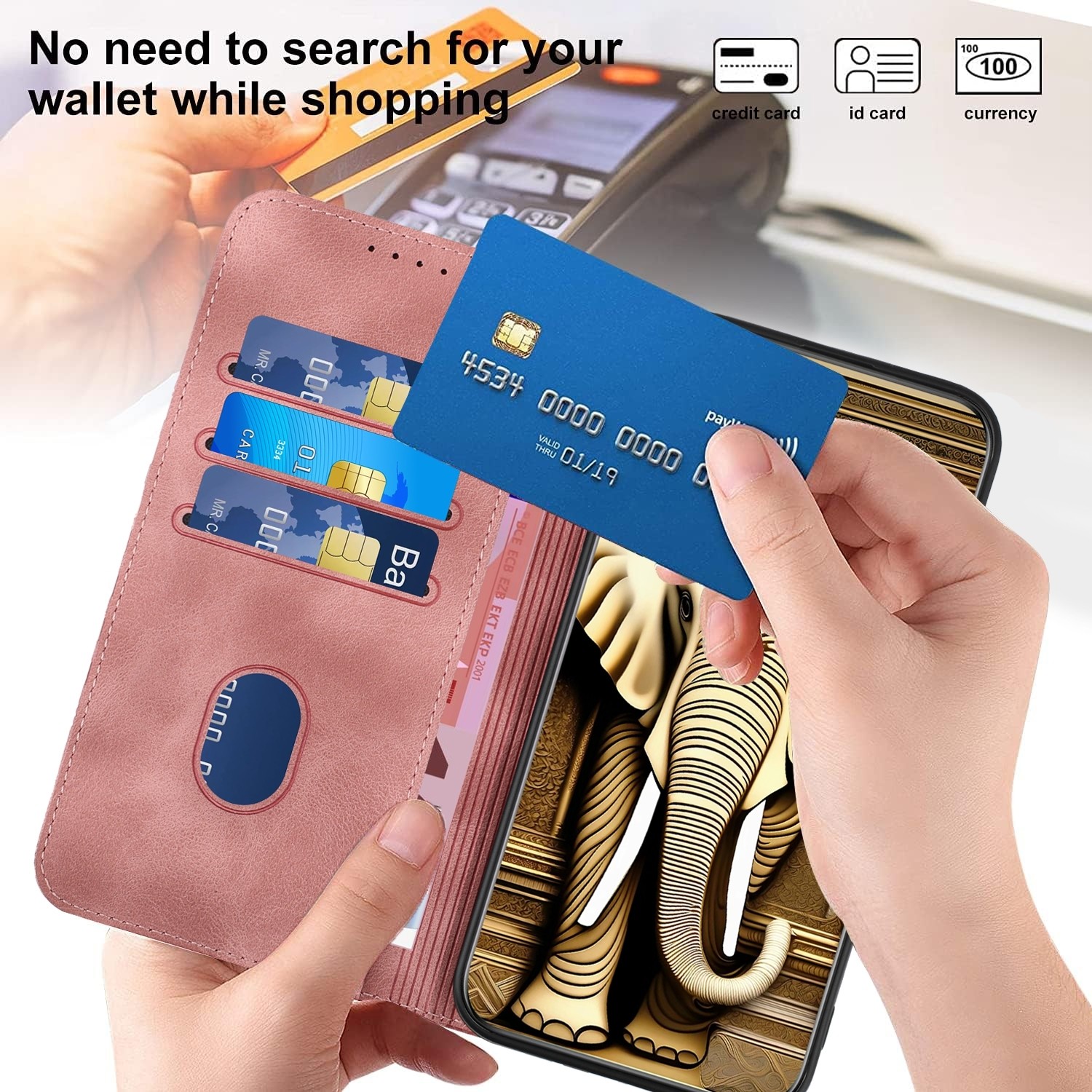 Xiaomi Redmi Note 13 Pro Plus 5G Θήκη Βιβλίο Ροζ YX0060 Elephant Head Embossed Case with Lanyard Pink
