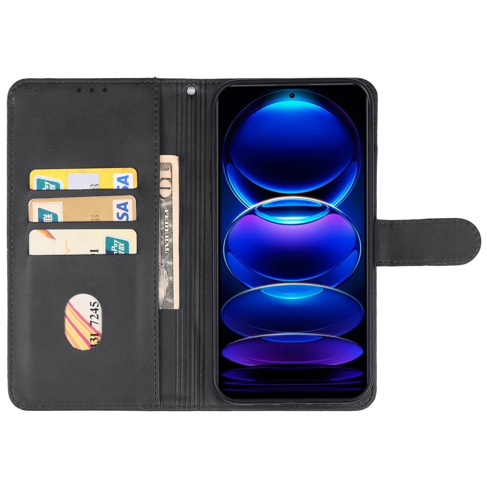 Xiaomi Redmi Note 13 Pro 5G / Poco X6 5G Θήκη Βιβλίο Μαύρο Phone Case Black