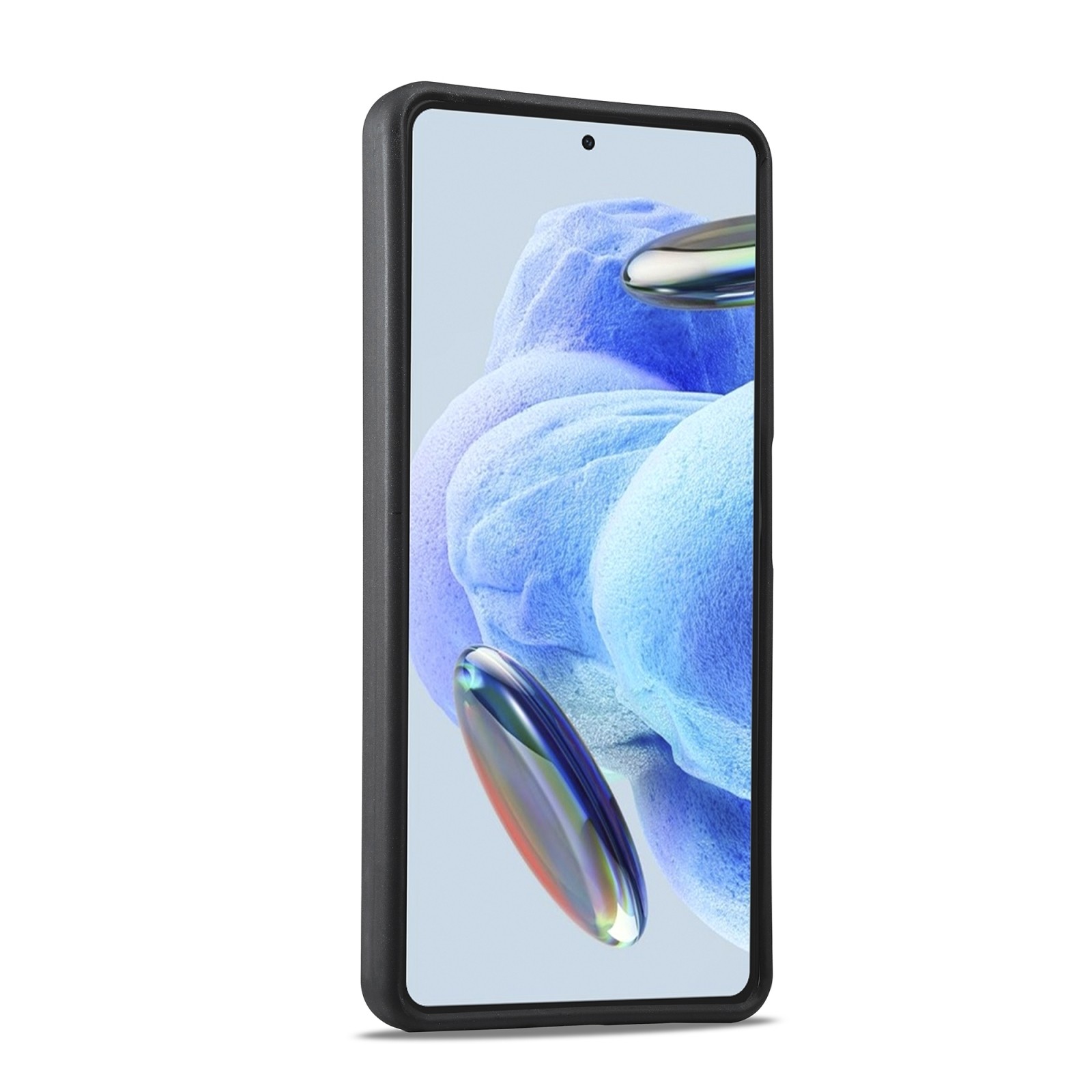 Xiaomi Redmi Note 13 5G Θήκη Βιβλίο Μαύρο LC.IMEEKE 3 in 1 Carbon Fiber Texture Shockproof Phone Case Black