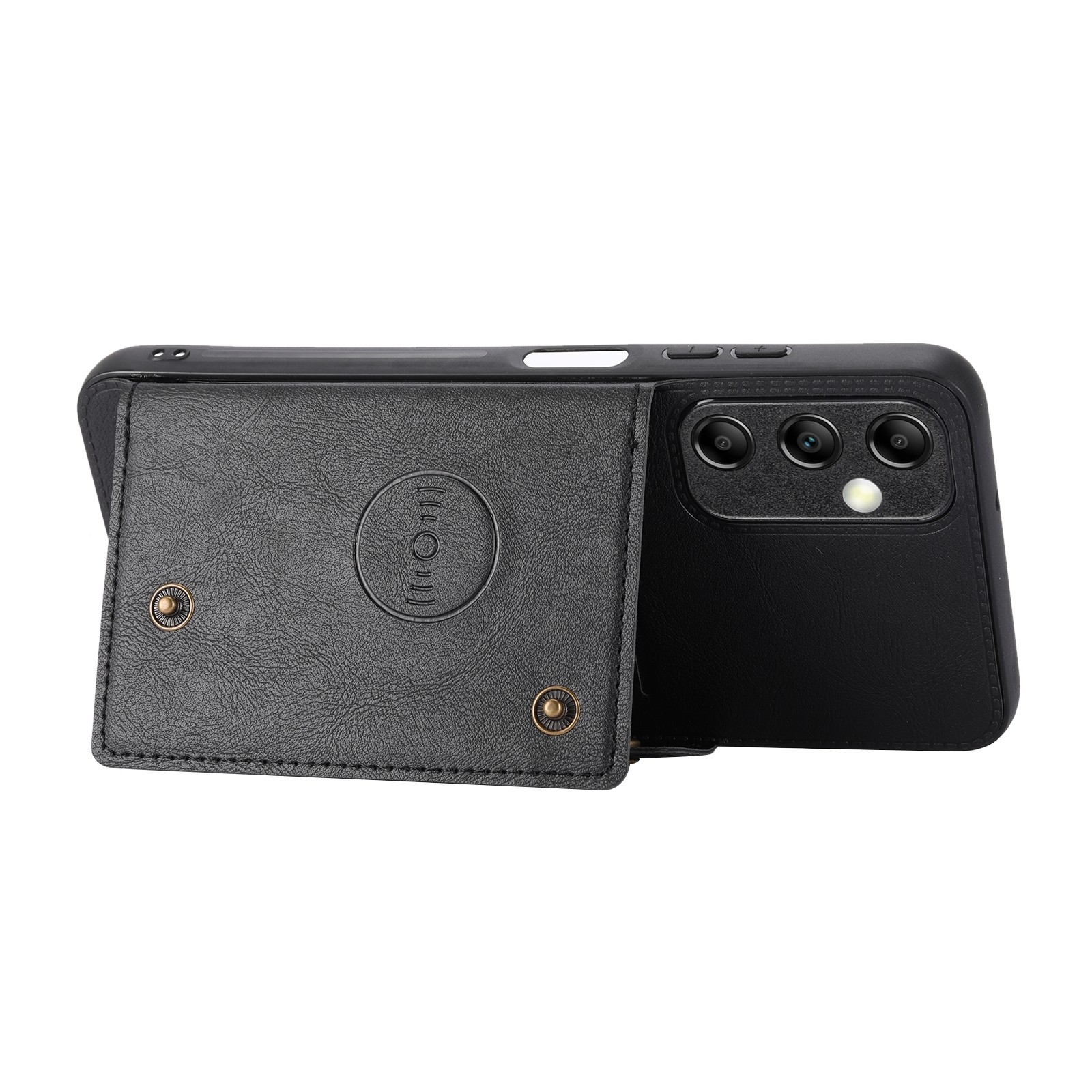 Samsung Galaxy A25 5G Θήκη Μαύρη Double Buckle Card Slots Magnetic Phone Case Black