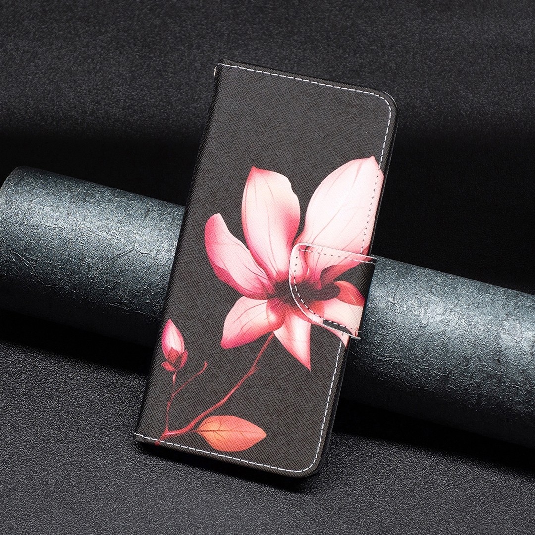 Xiaomi Redmi Note 13 Pro 5G / Poco X6 5G Θήκη Βιβλίο Colored Drawing Pattern Phone Case Lotus