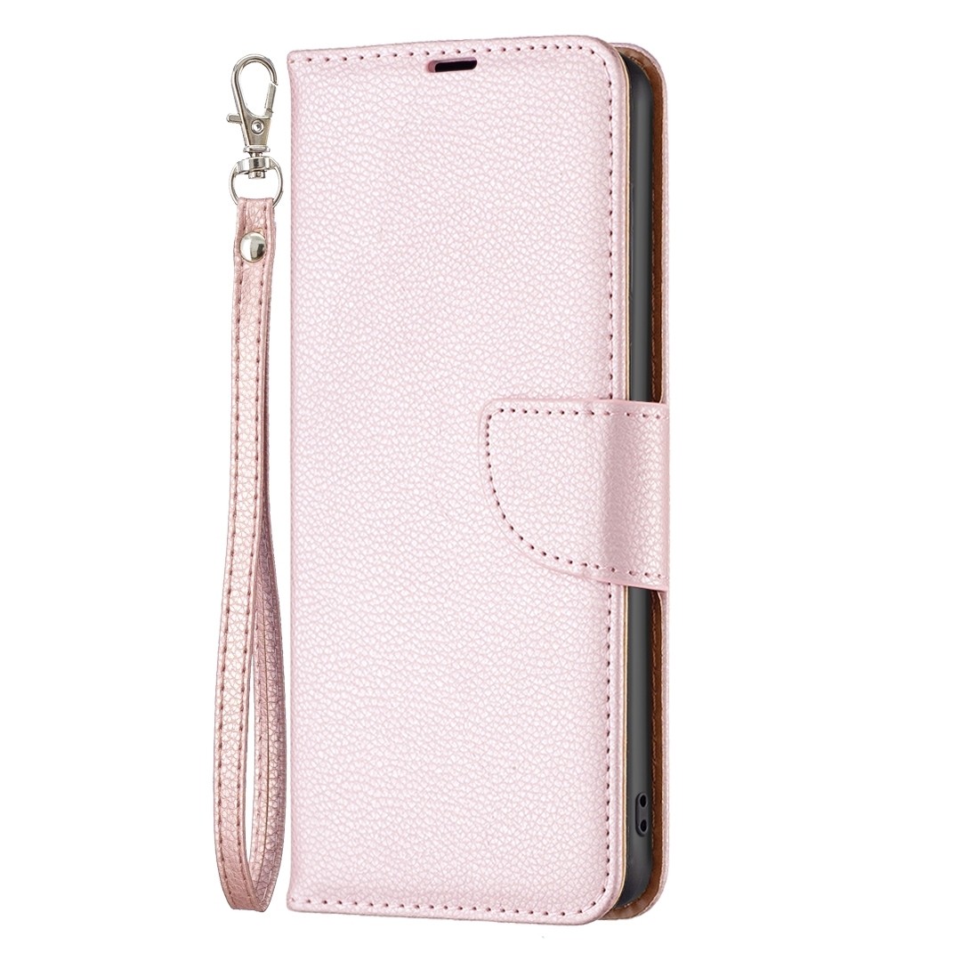 Xiaomi Redmi Note 13 Pro 5G / Poco X6 5G Θήκη Βιβλίο Ροζ Litchi Texture Pure Color Phone Case Rose Gold