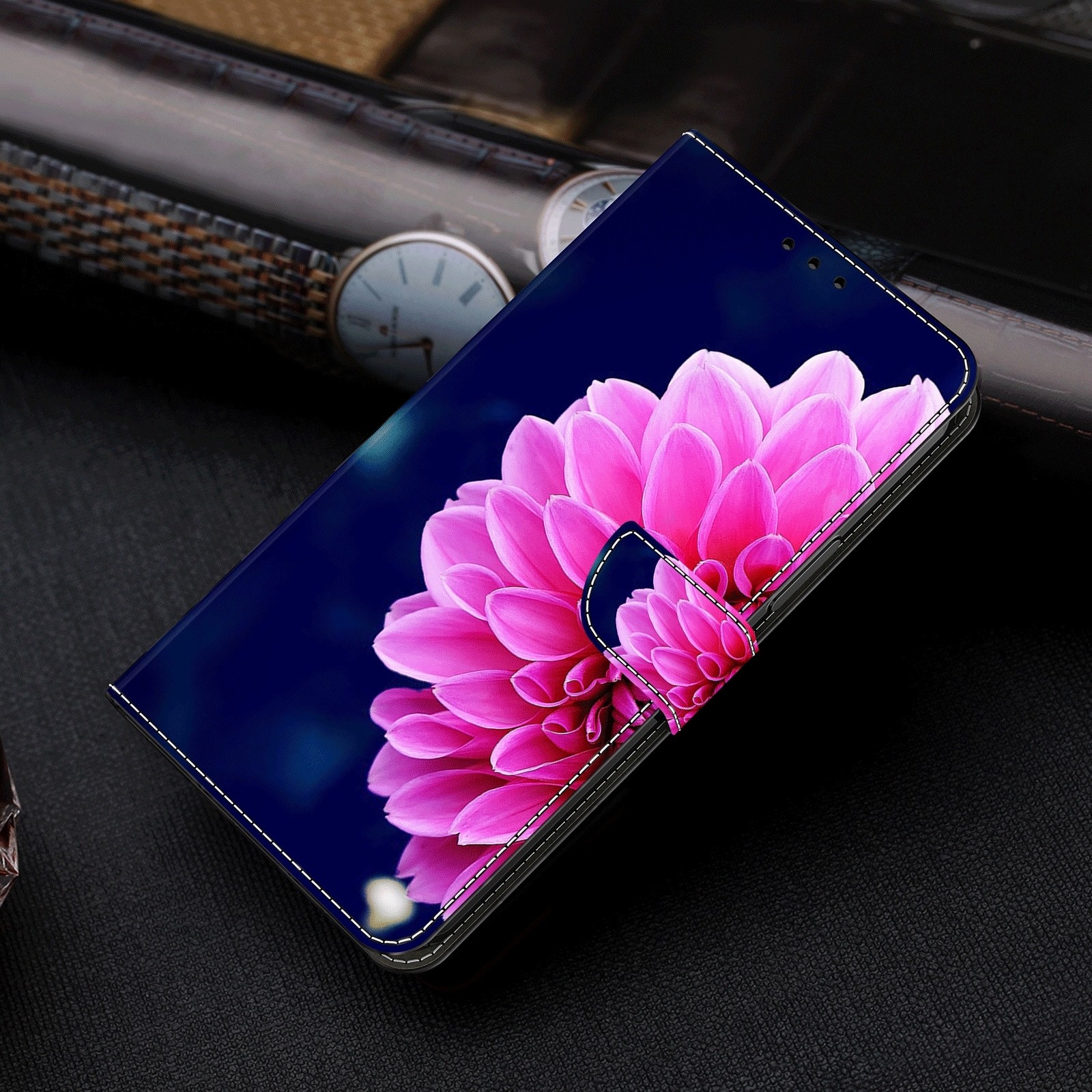 Xiaomi Redmi Note 13 5G Θήκη Βιβλίο Global Crystal 3D Shockproof Protective Phone Case Pink Petals