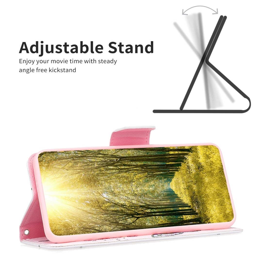 Xiaomi Redmi Note 13 Pro Plus 5G Θήκη Βιβλίο Colored Drawing Pattern Phone Case Flowers Butterfly