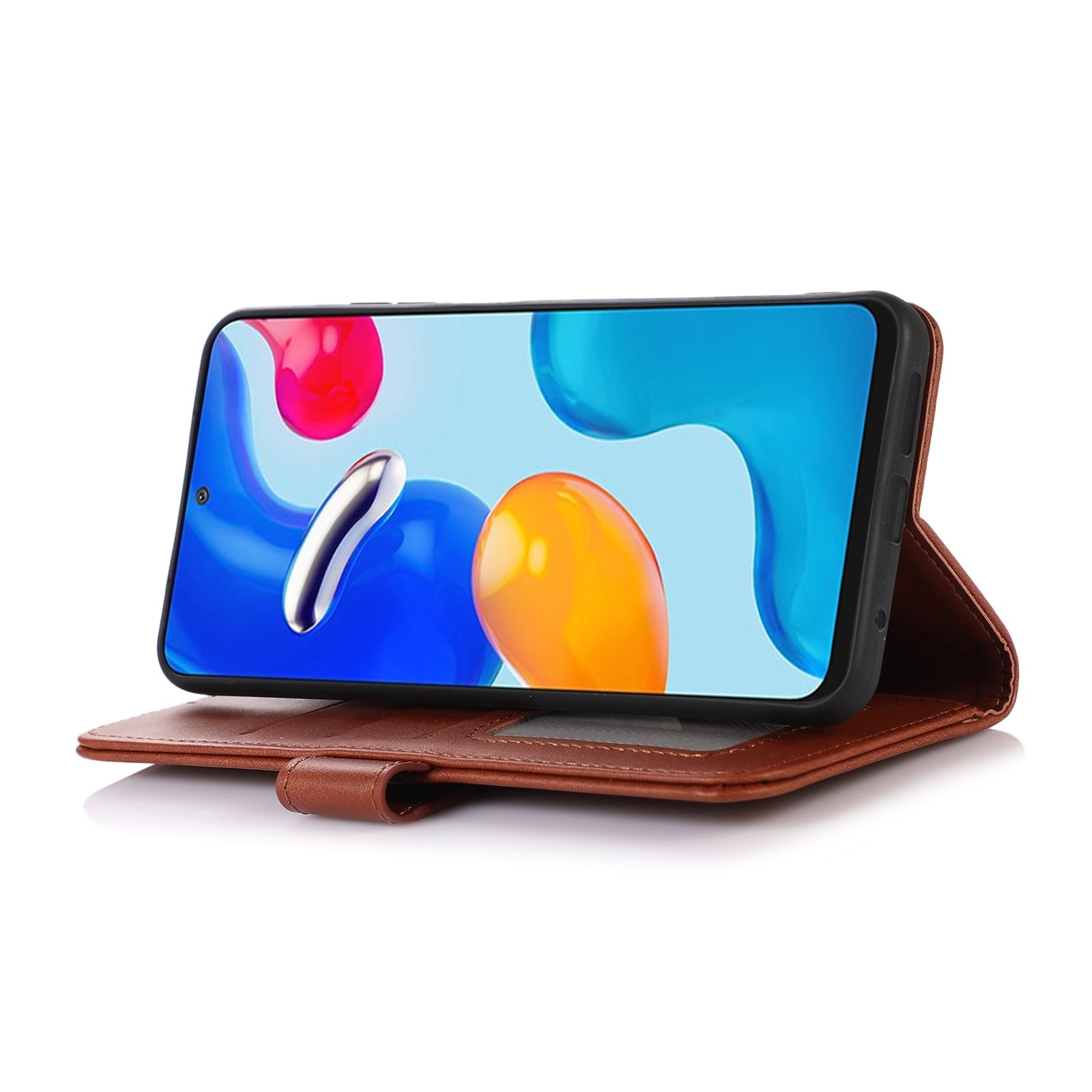 Xiaomi Redmi Note 13 Pro 5G / Poco X6 5G Θήκη Βιβλίο Καφέ Cow Texture Phone Case Brown