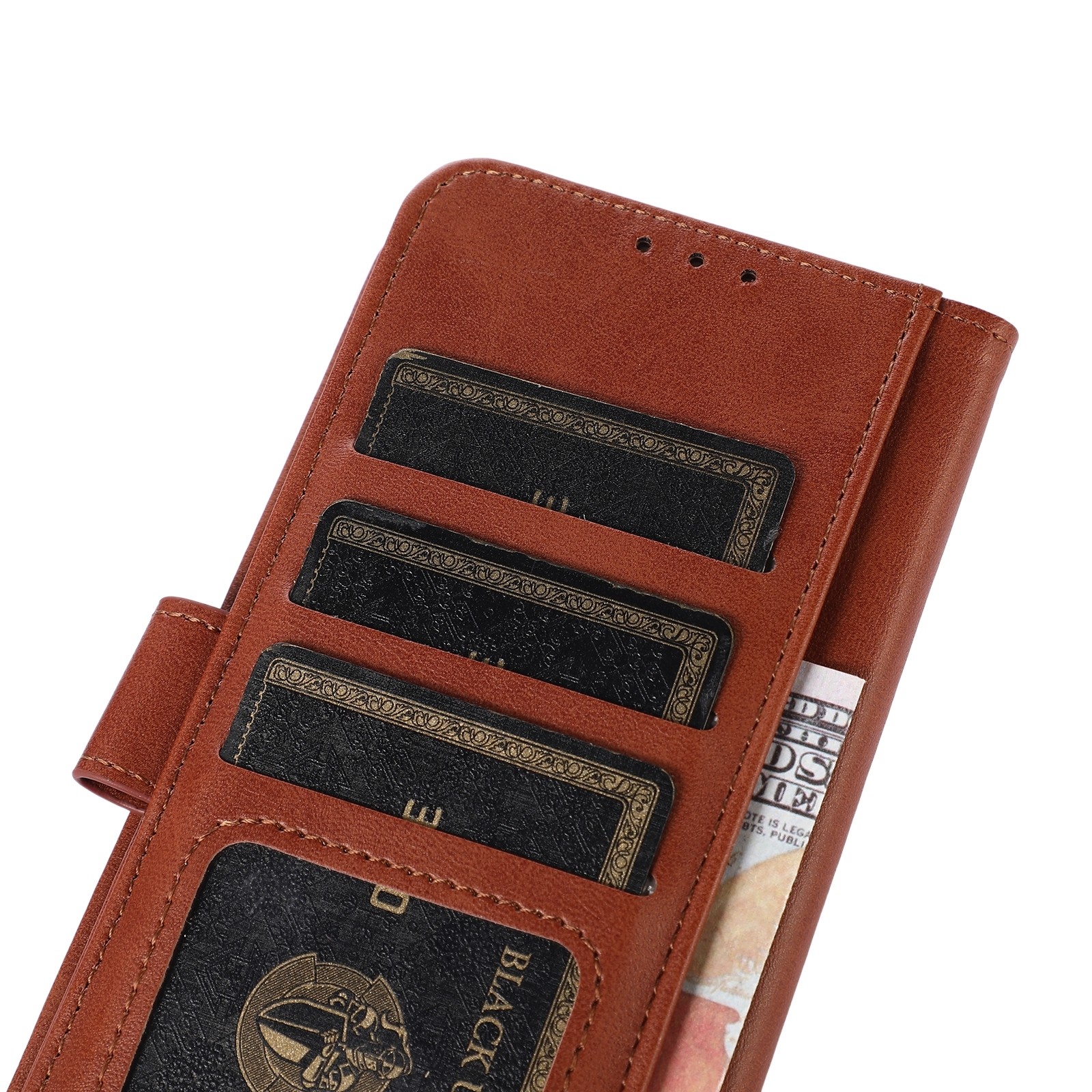 Xiaomi Redmi Note 13 Pro 5G / Poco X6 5G Θήκη Βιβλίο Καφέ Cow Texture Phone Case Brown