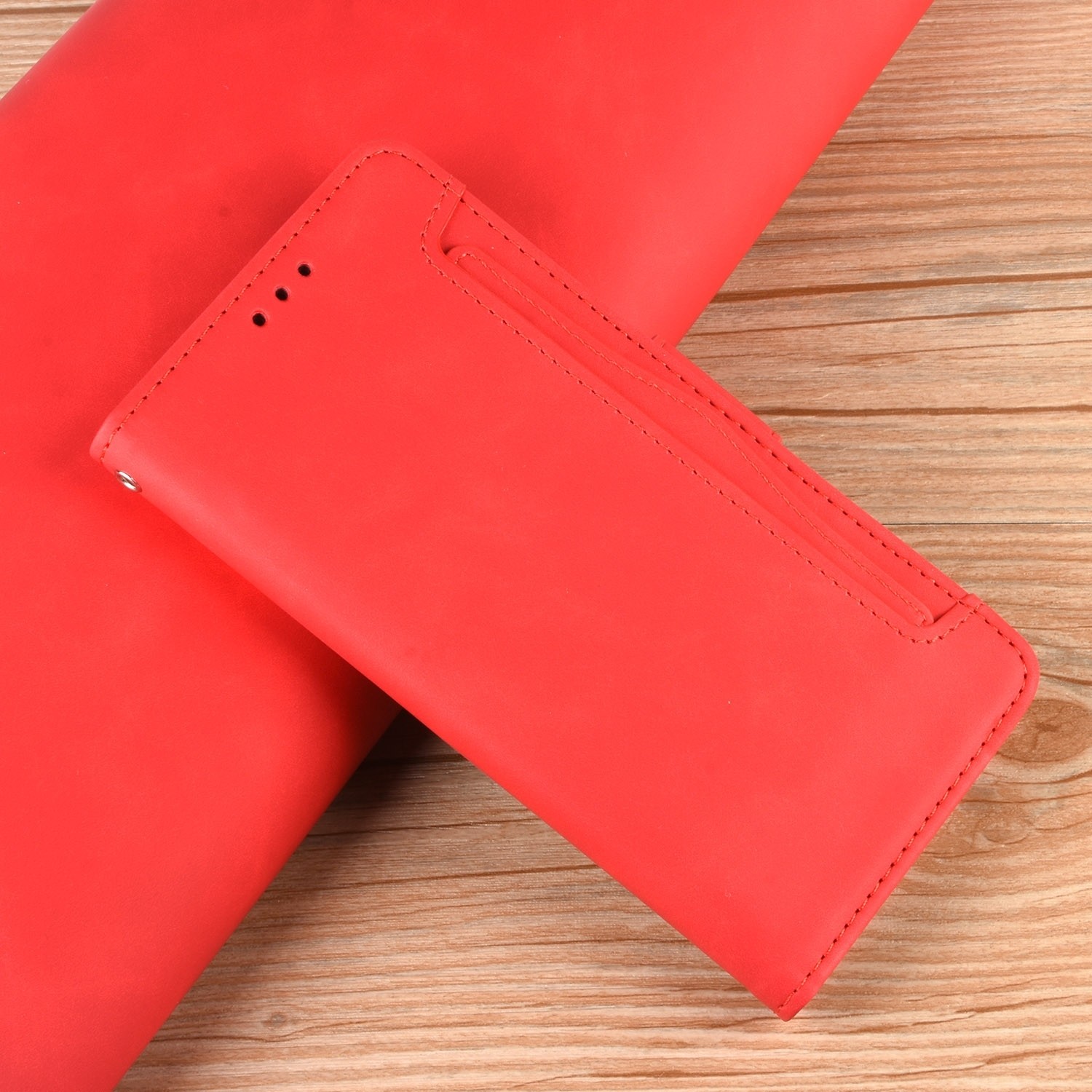 TCL 40 NXTpaper 4G Θήκη Βιβλίο Κόκκινο Skin Feel Calf Texture Card Slots Phone Case Red
