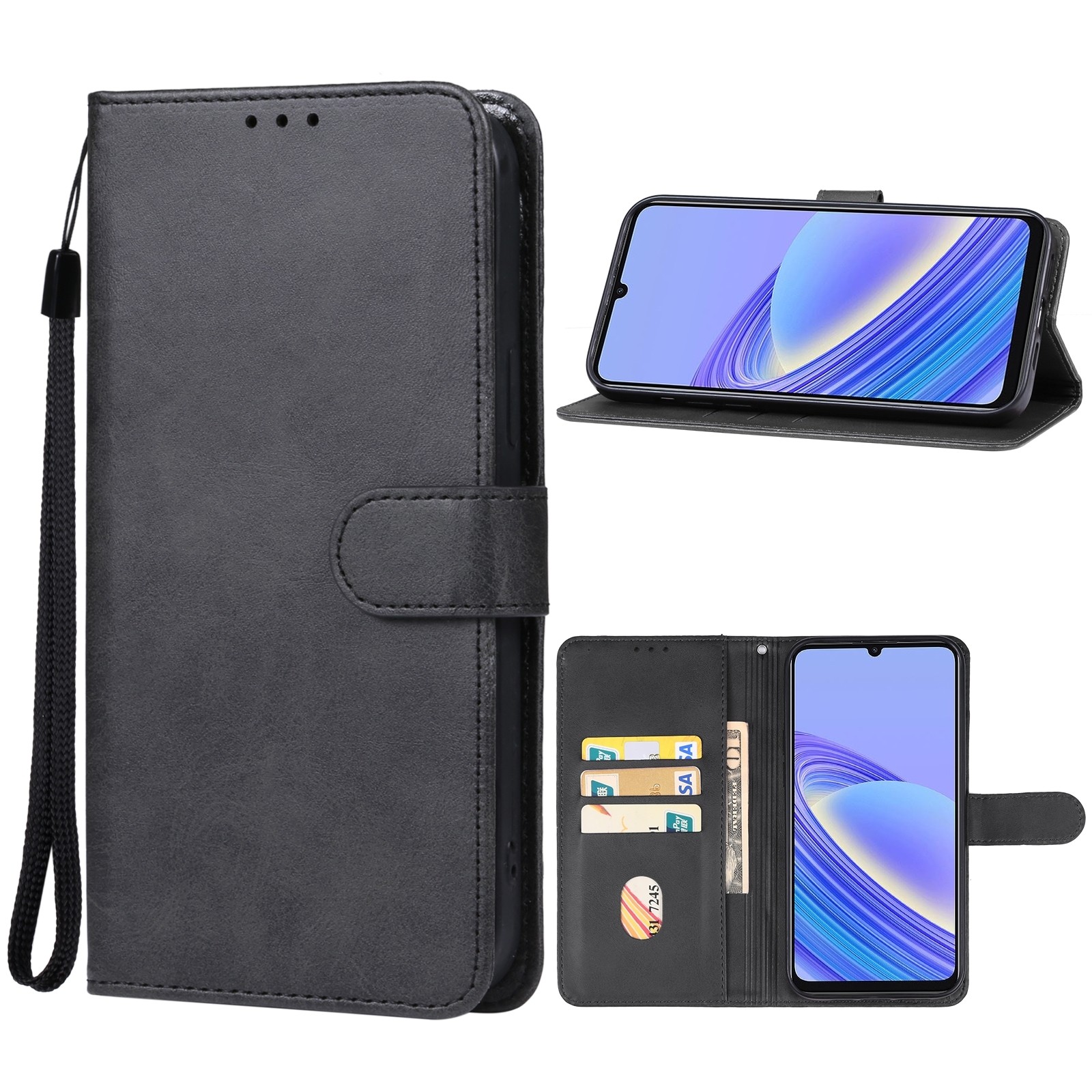 TCL 40 SE Θήκη Βιβλίο Μαύρο Phone Case Black