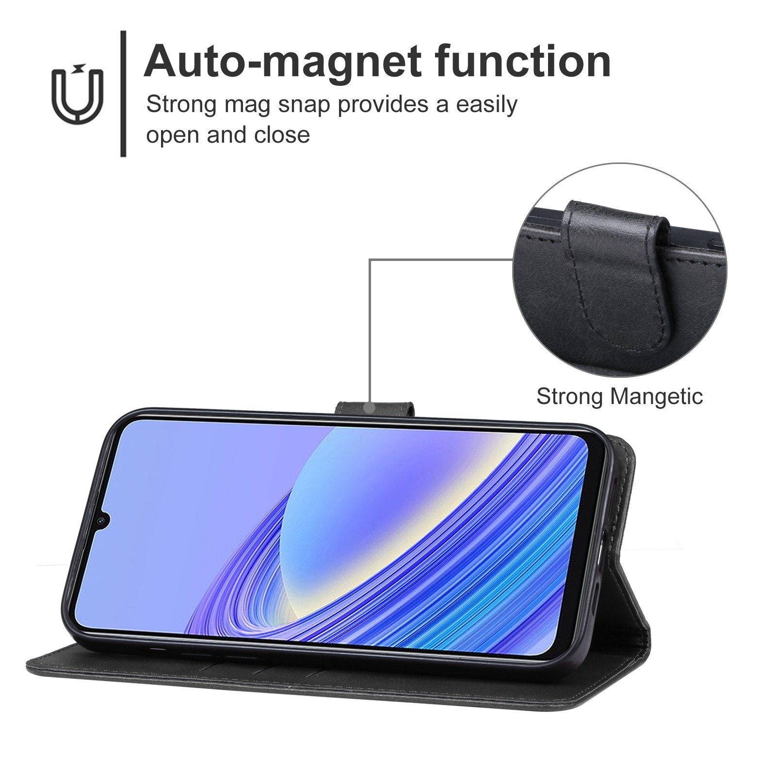 TCL 40 SE Θήκη Βιβλίο Μαύρο Phone Case Black