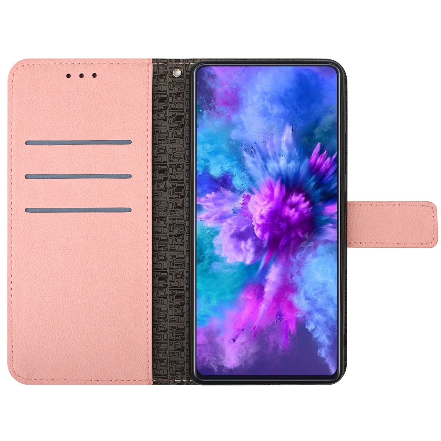 TCL 40 SE Θήκη Βιβλίο Ροζ Rhombic Grid Texture Phone Case Pink