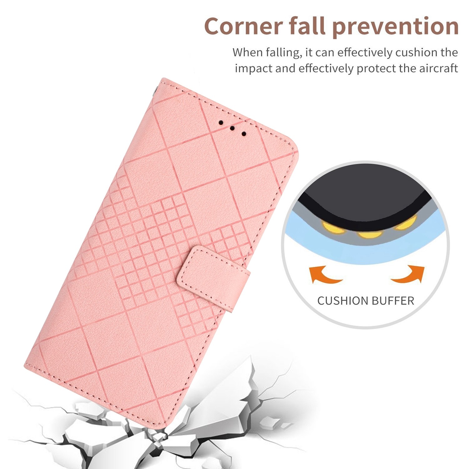 TCL 40 SE Θήκη Βιβλίο Ροζ Rhombic Grid Texture Phone Case Pink