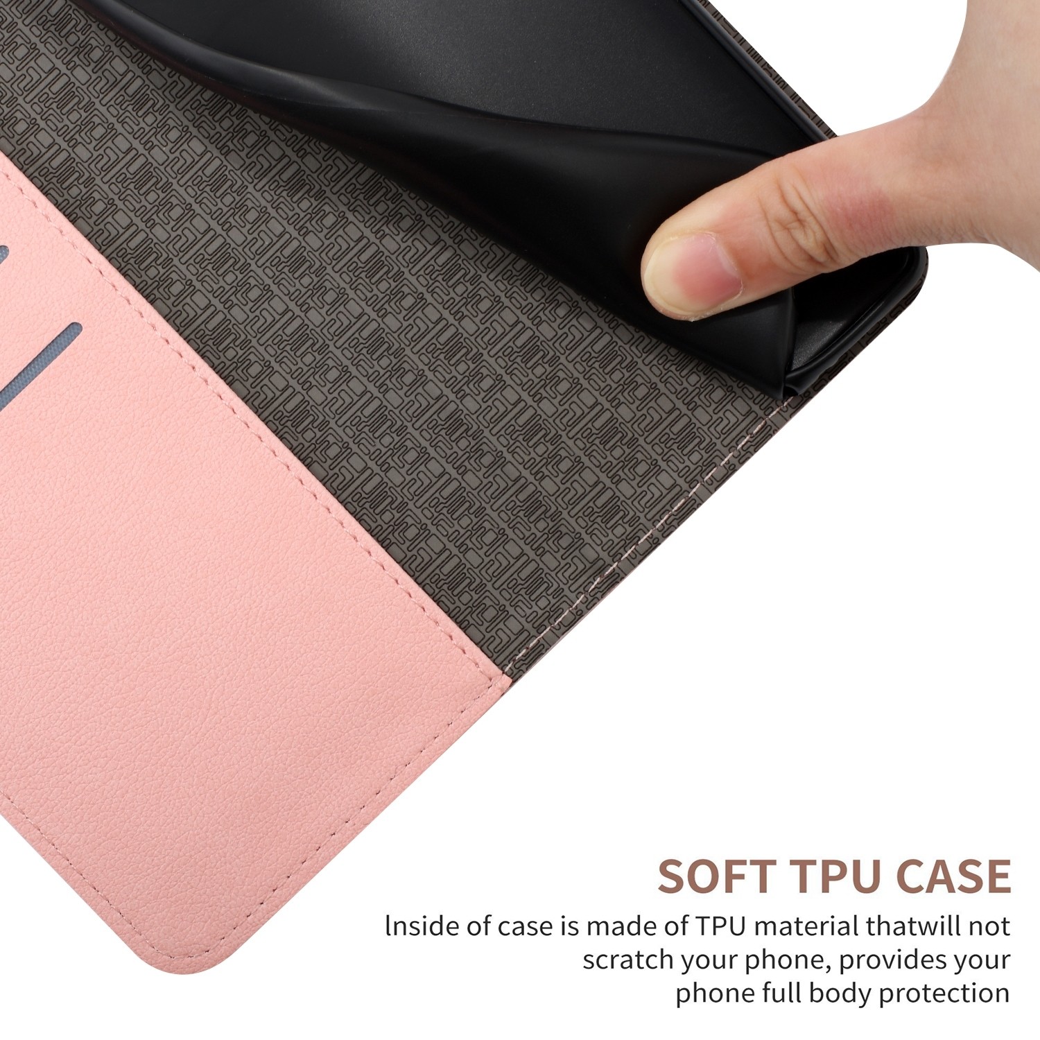 TCL 40 SE Θήκη Βιβλίο Ροζ Rhombic Grid Texture Phone Case Pink