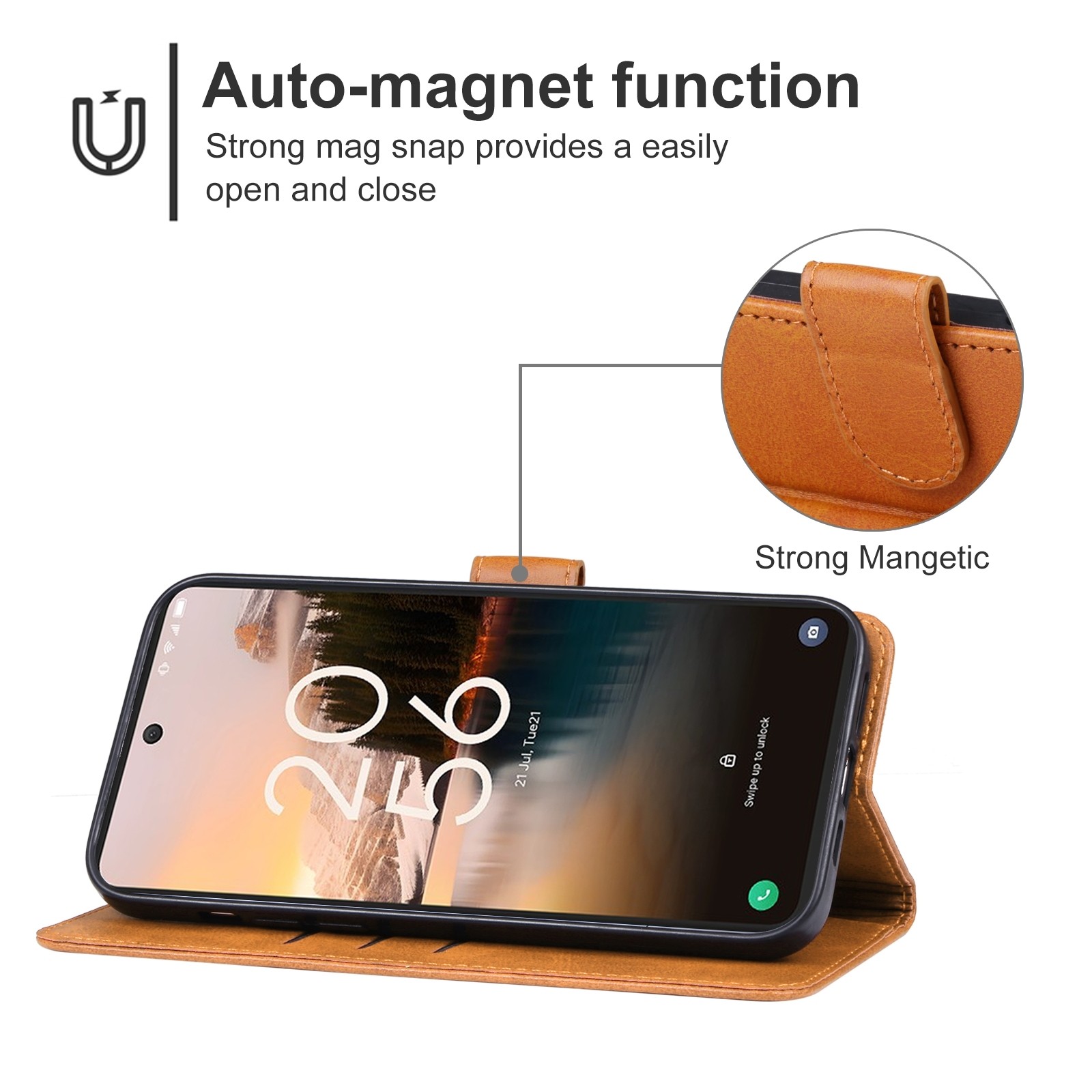 TCL 40 NXTpaper 4G Θήκη Βιβλίο Καφέ Phone Case Brown