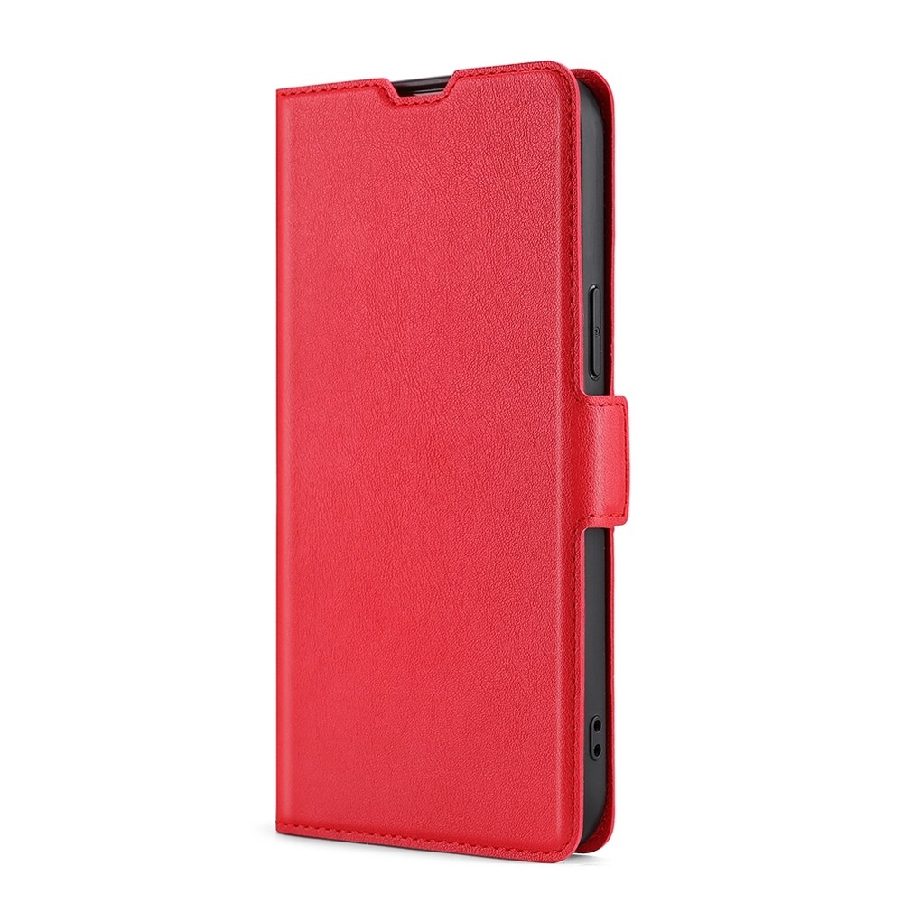 TCL 40 R 5G Θήκη Βιβλίο Κόκκινο Ultra-thin Voltage Side Buckle PU + TPU Phone Case Red