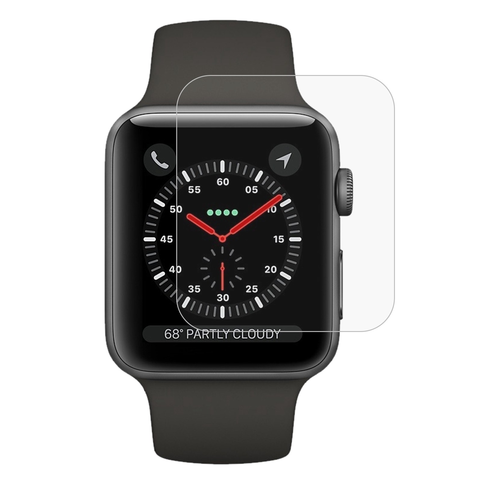 Apple Watch Series 1 / 2 / 3 42mm Γυαλί Προστασίας Οθόνης ENKAY 2PCS Hat-Prince 0.2mm 9H Surface Hardness 2.15D Explosion-proof