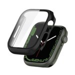 Apple Watch Series 9 / 8 / 7 45mm Θήκη με Τζαμάκι Προστασίας Οθόνης Electroplating Shockproof PC Protective Case