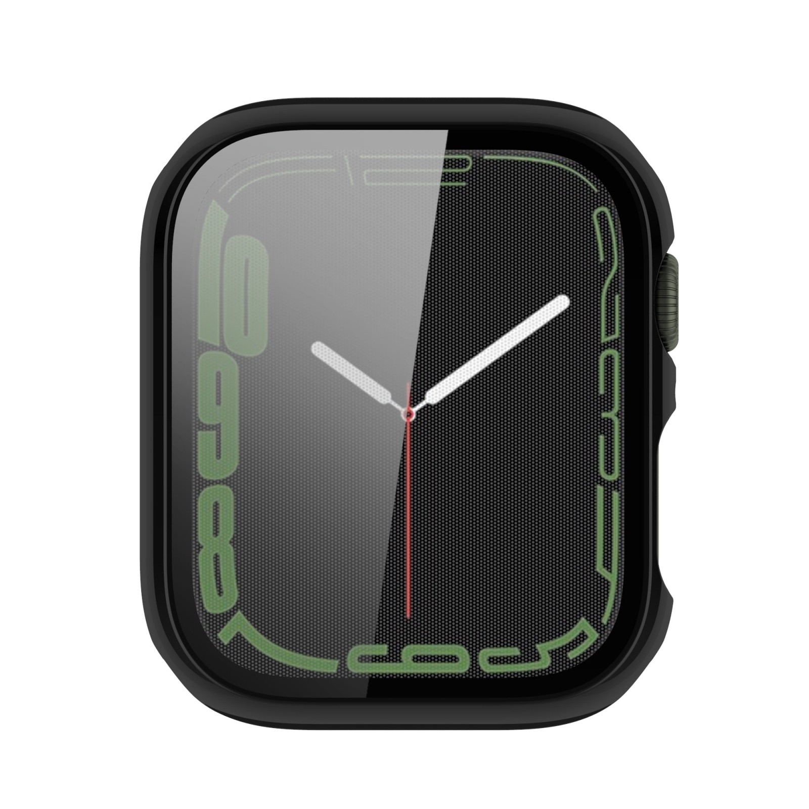 Apple Watch Series 9 / 8 / 7 45mm Θήκη με Τζαμάκι Προστασίας Οθόνης Electroplating Shockproof PC Protective Case