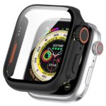 Apple Watch Series 9 / 8 / 7 45mm Θήκη με Τζαμάκι Προστασίας Οθόνης Tempered Film + PC Integrated Watch Protective Case Black