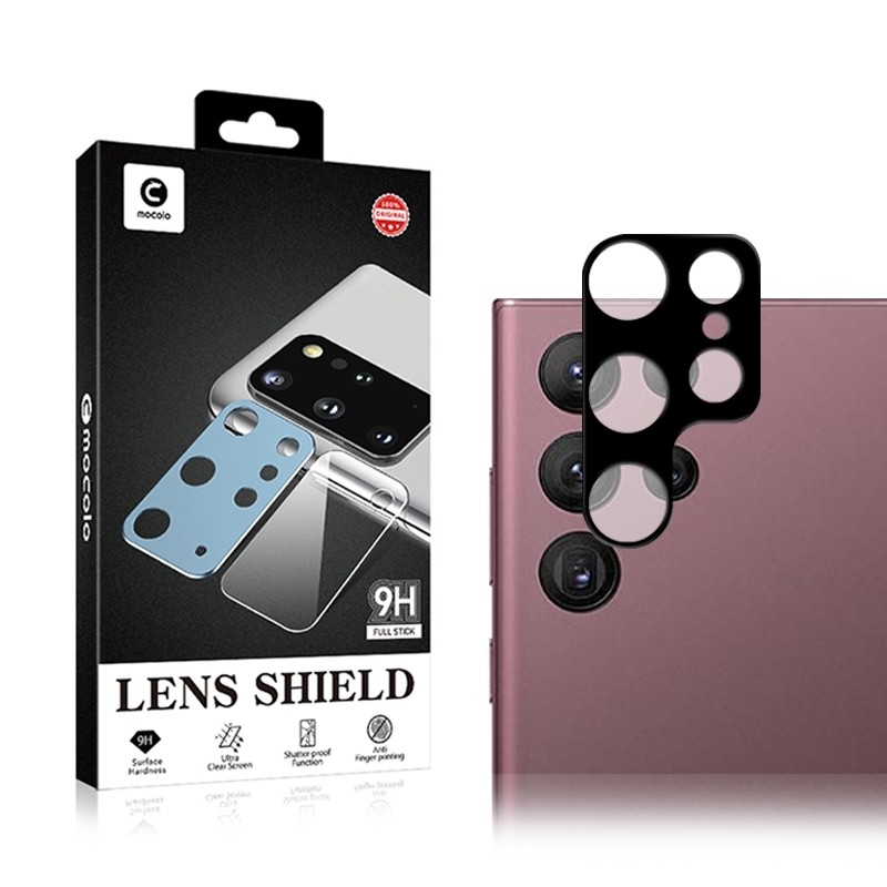 Samsung Galaxy S24 Ultra 5G Mocolo Tempered Glass Camera Black Frame Lens Αντιχαρακτικό Τζάμι Προστασίας Πίσω Κάμερας