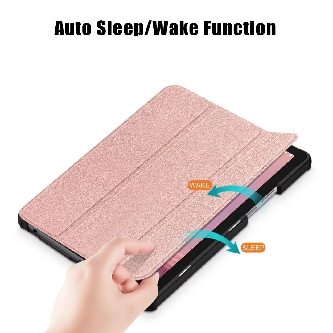 Lenovo Tab M9 9" Θήκη Ροζ Χρυσό 3-folding Smart Tablet Case Rose Gold
