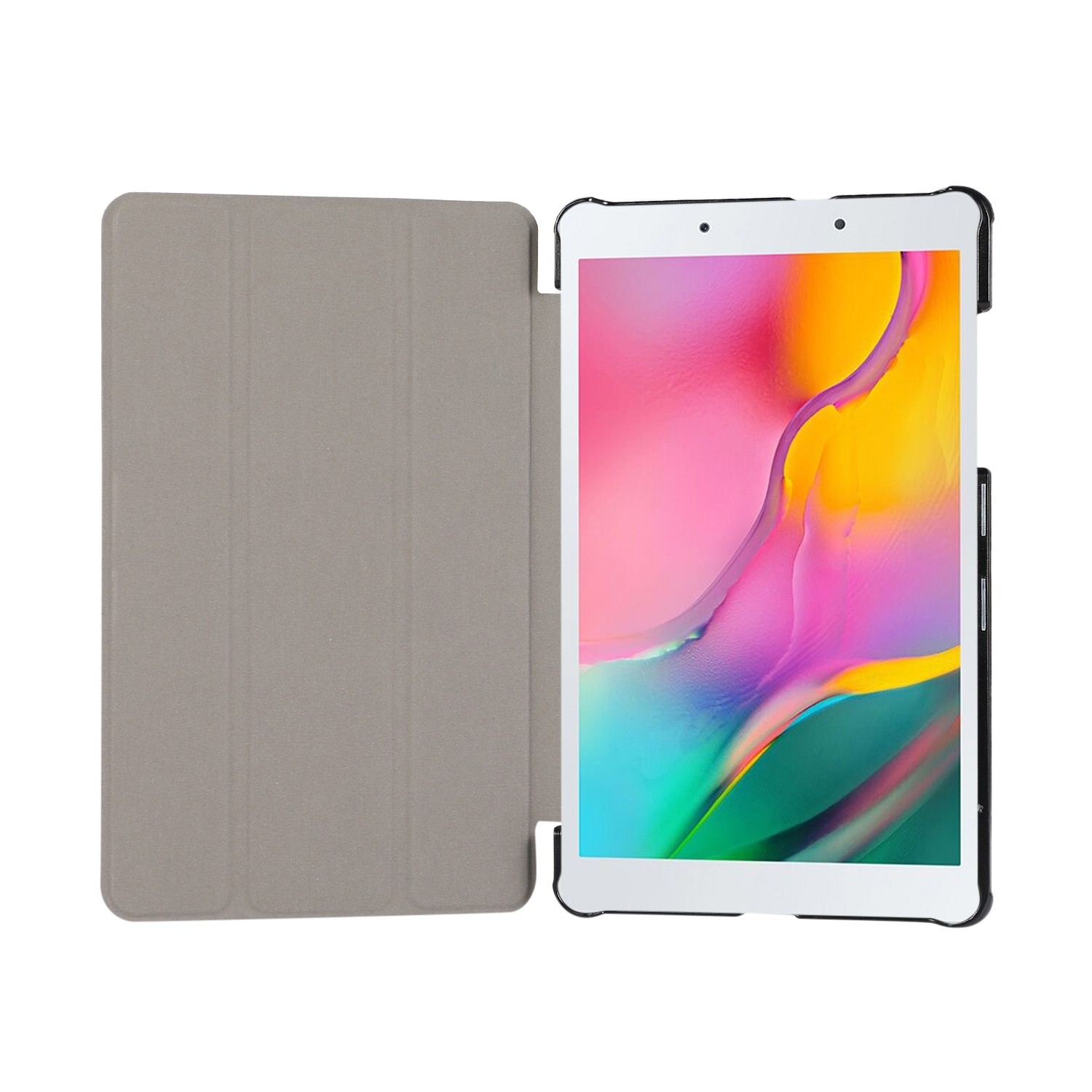 Samsung Galaxy Tab A7 Lite 8.7" T220 / T225 Θήκη Ροζ Χρυσό 3-folding Horizontal Flip TPU + PU Case with Holder Rose Gold