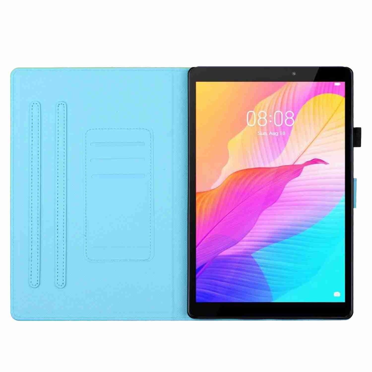 Samsung Galaxy Tab A7 Lite 8.7" T220 / T225 Θήκη Με Σχέδιο Painted Pattern Stitching Tablet Case Flower Deer