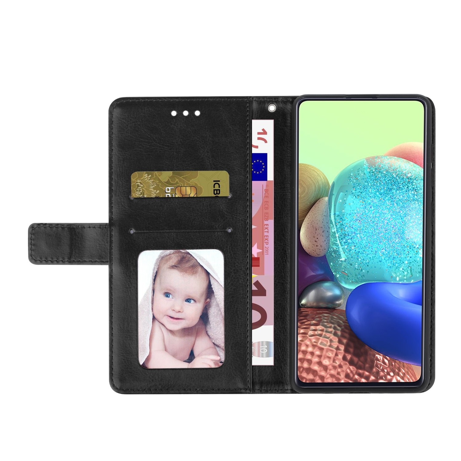 Xiaomi Poco M5 Θήκη Βιβλίο Μαύρο HT01 Y-shaped Pattern Flip Phone Case Black