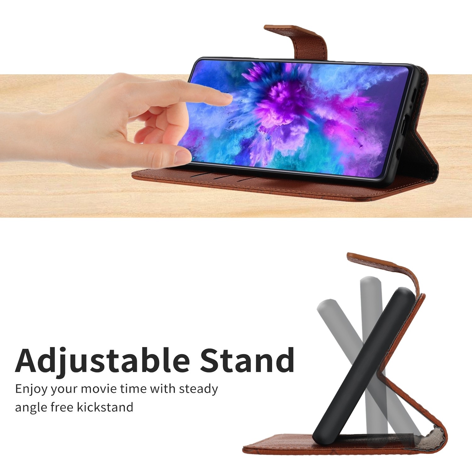 Xiaomi Redmi Note 12 Pro 4G Θήκη Βιβλίο Καφέ Rhombic Grid Texture Phone Case Brown