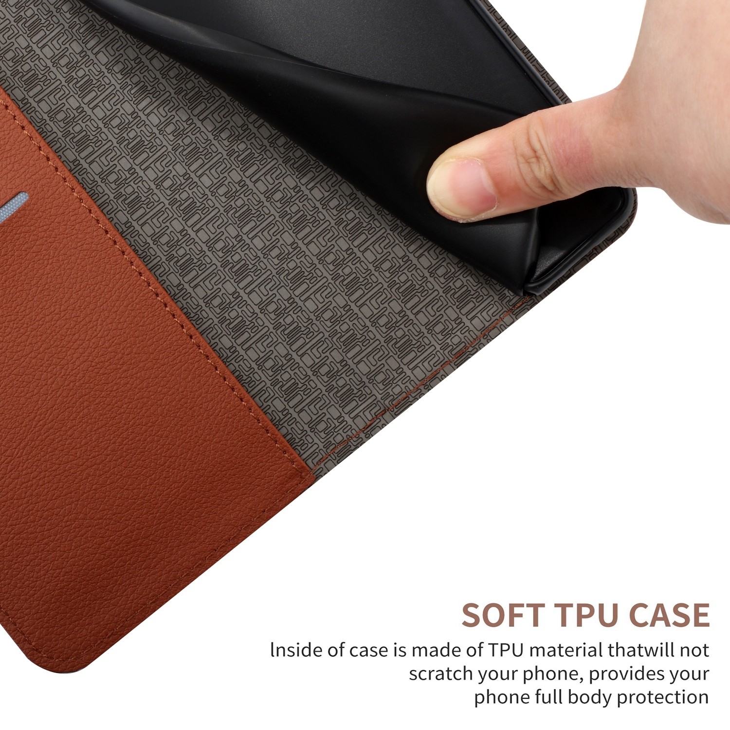 Xiaomi Redmi Note 12 Pro 4G Θήκη Βιβλίο Καφέ Rhombic Grid Texture Phone Case Brown