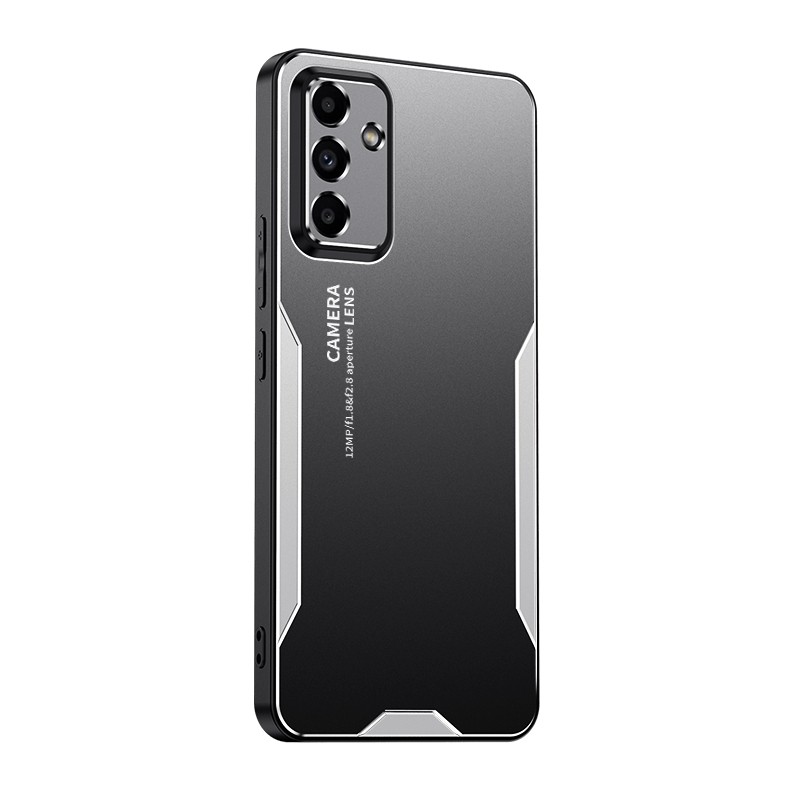 Samsung Galaxy A35 5G Θήκη Ασημί Blade Series TPU Hybrid Metal Phone Case Silver