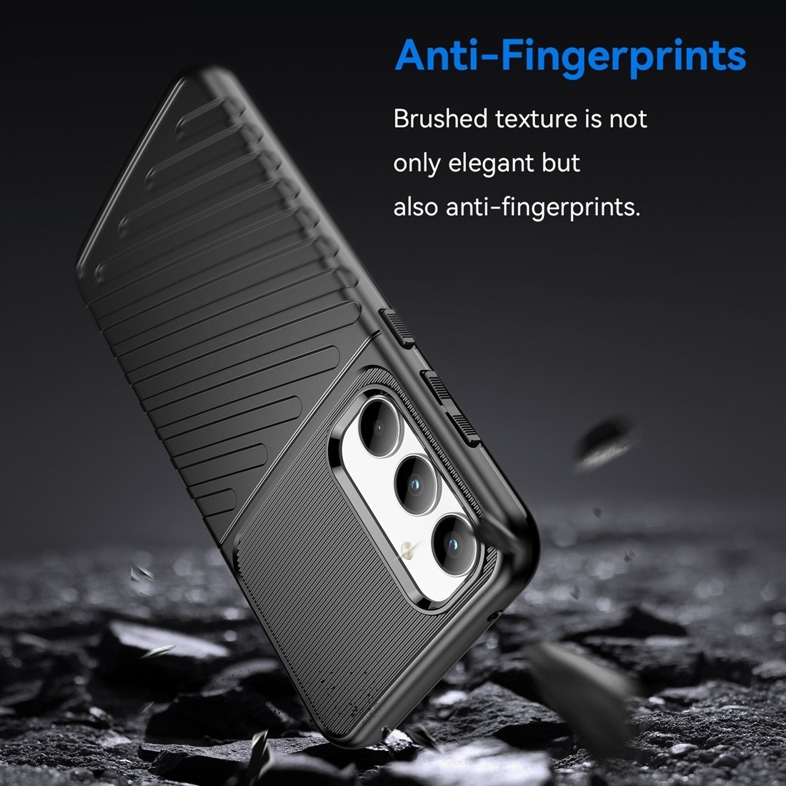 Samsung Galaxy A35 5G Θήκη Σιλικόνης Μαύρη Thunderbolt Shockproof TPU Protective Soft Phone Case Black