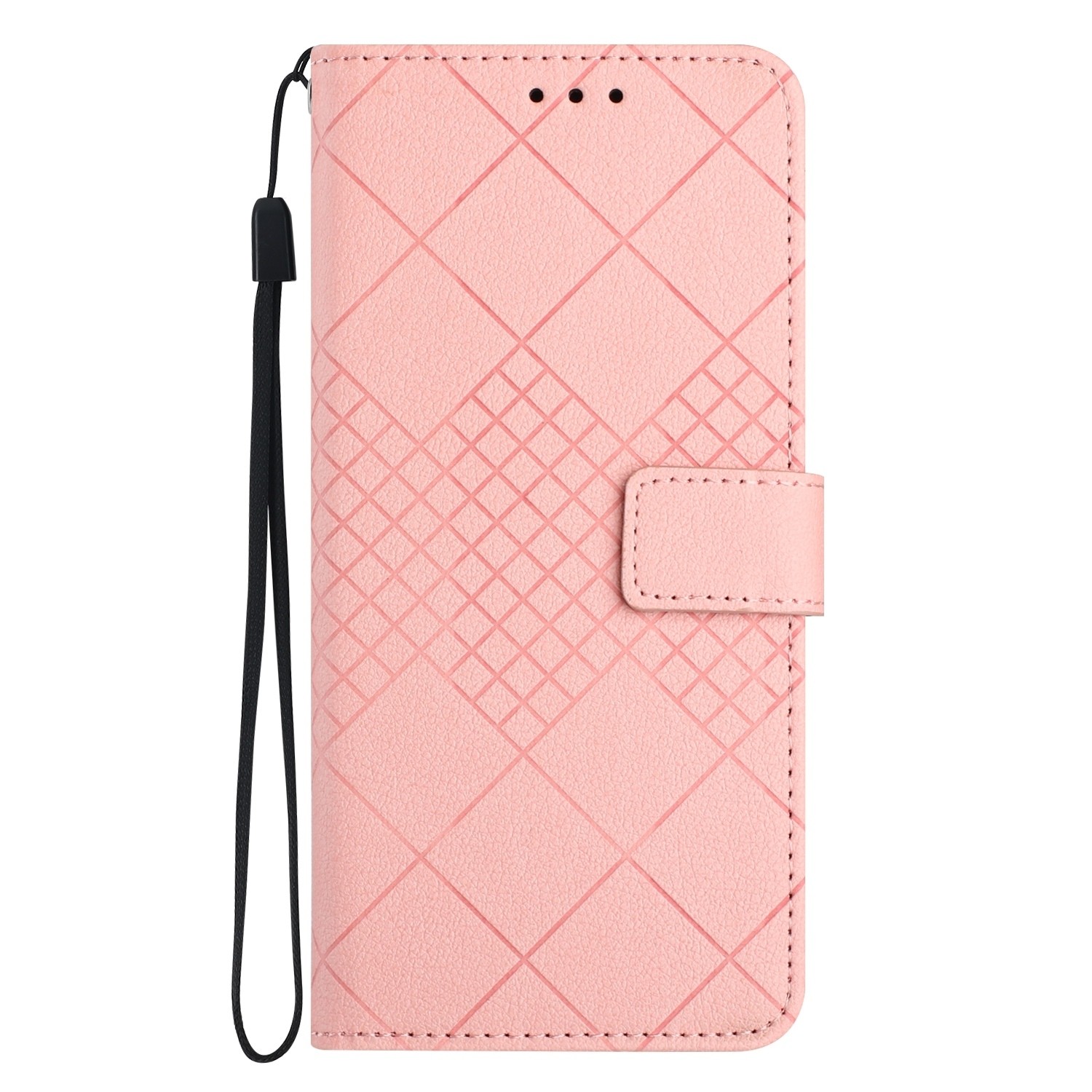 Xiaomi Redmi Note 12 Pro 4G Θήκη Βιβλίο Ροζ Rhombic Grid Texture Phone Case Pink