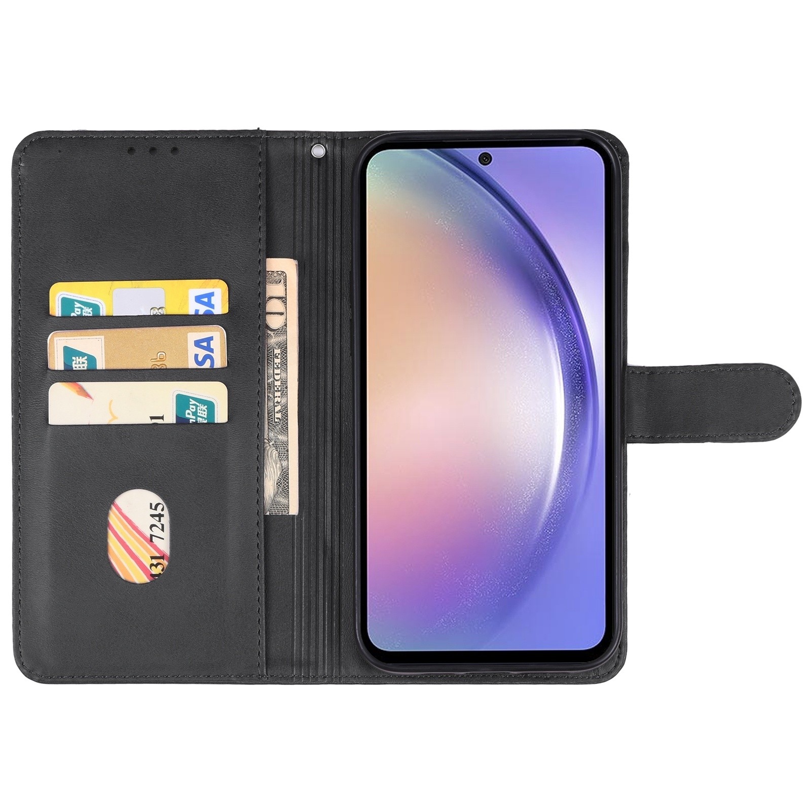 Samsung Galaxy A55 5G Θήκη Βιβλίο Μαύρο Phone Case Black