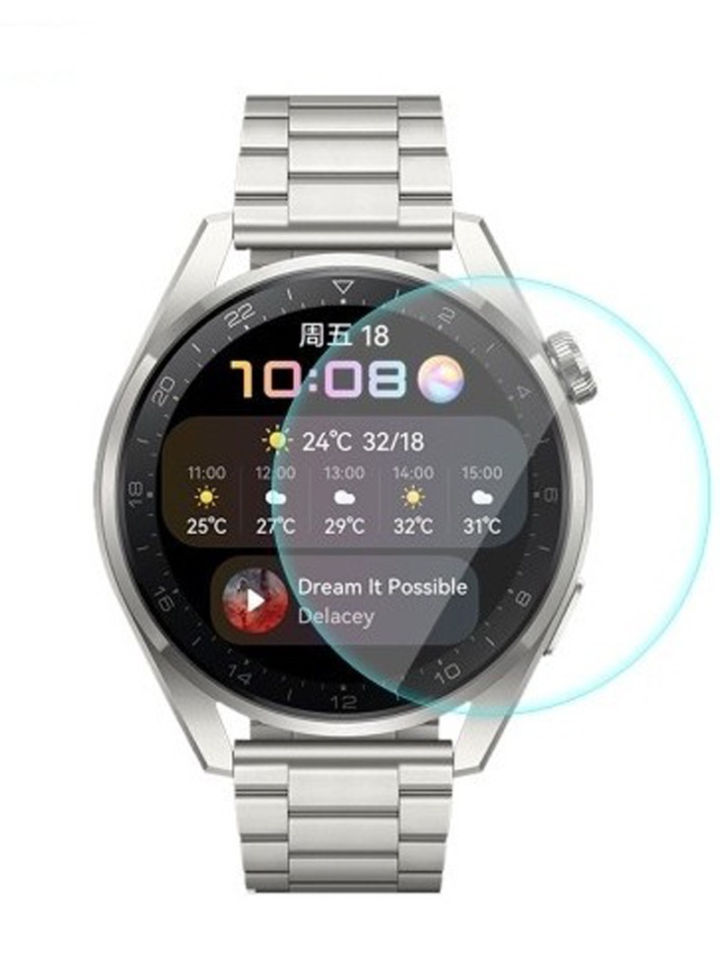 Huawei Watch 3 Pro 48mm Γυαλί Προστασίας Οθόνης ENKAY Hat-Prince 0.2mm 9H 2.15D Curved Edge Tempered Glass Watch Film