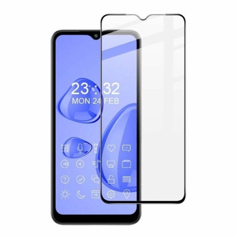 Xiaomi Redmi A1 / A2 / A1 Plus / A2 Plus Προστατευτικό Τζαμάκι Μαύρο ENKAY Hat-Prince High Aluminum-silicon Tempered Glass Film