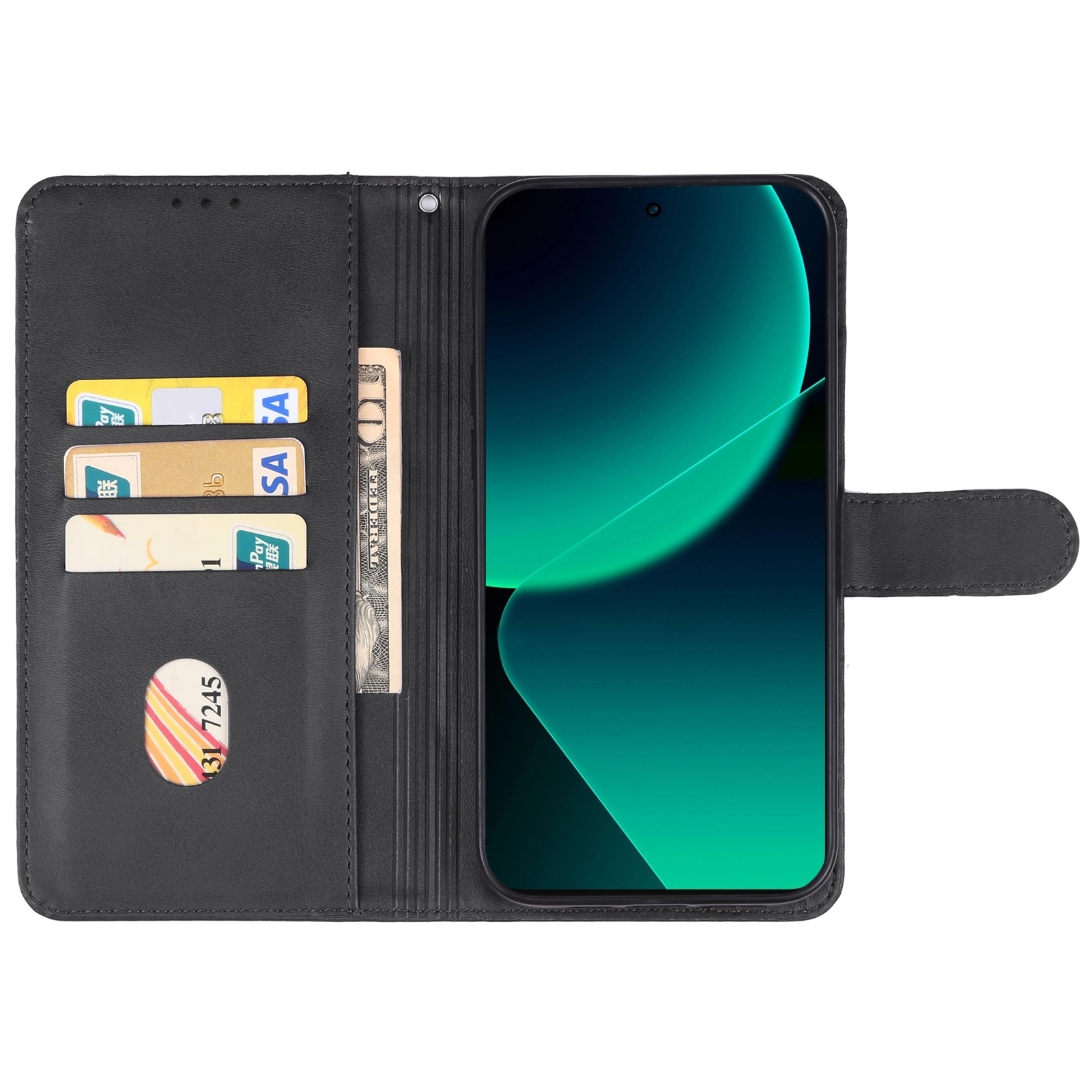 Xiaomi 14 Θήκη Βιβλίο Μαύρο Phone Case Black