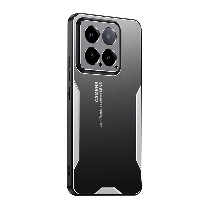 Xiaomi 14 Θήκη Ασημί Blade Series TPU Hybrid Metal Phone Case Silver