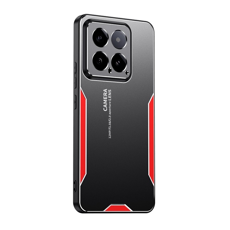 Xiaomi 14 Θήκη Κόκκινη Blade Series TPU Hybrid Metal Phone Case Red