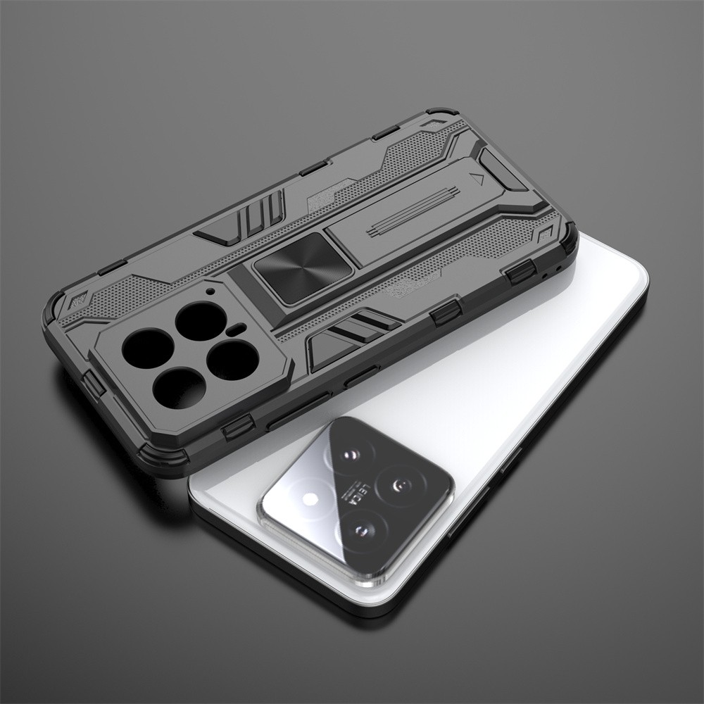 Xiaomi 14 Θήκη Μαύρη Με Σταντ Supersonic PC + TPU Shock-proof Case with Holder Black